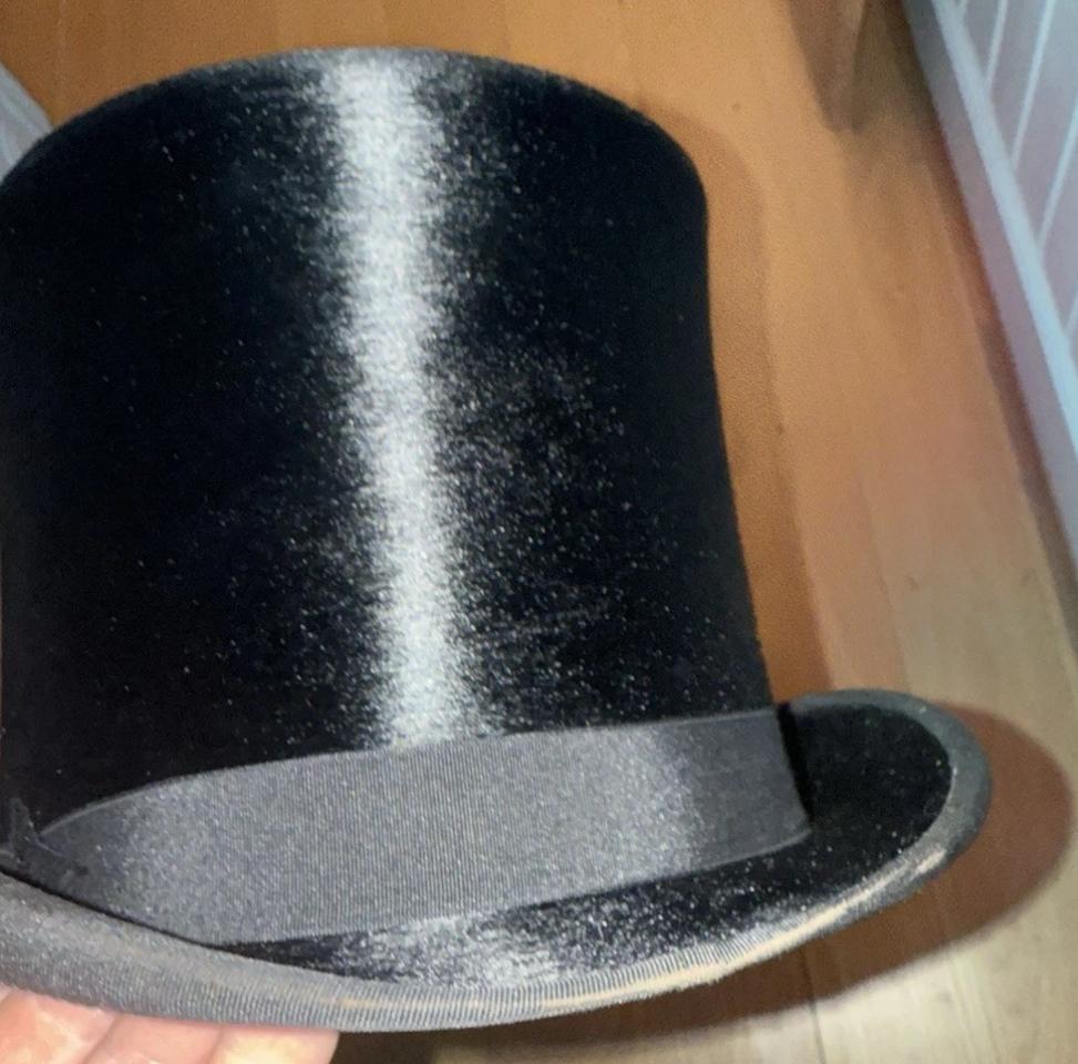 Antique Christy's Silk Top Hat - Size 56.5cm