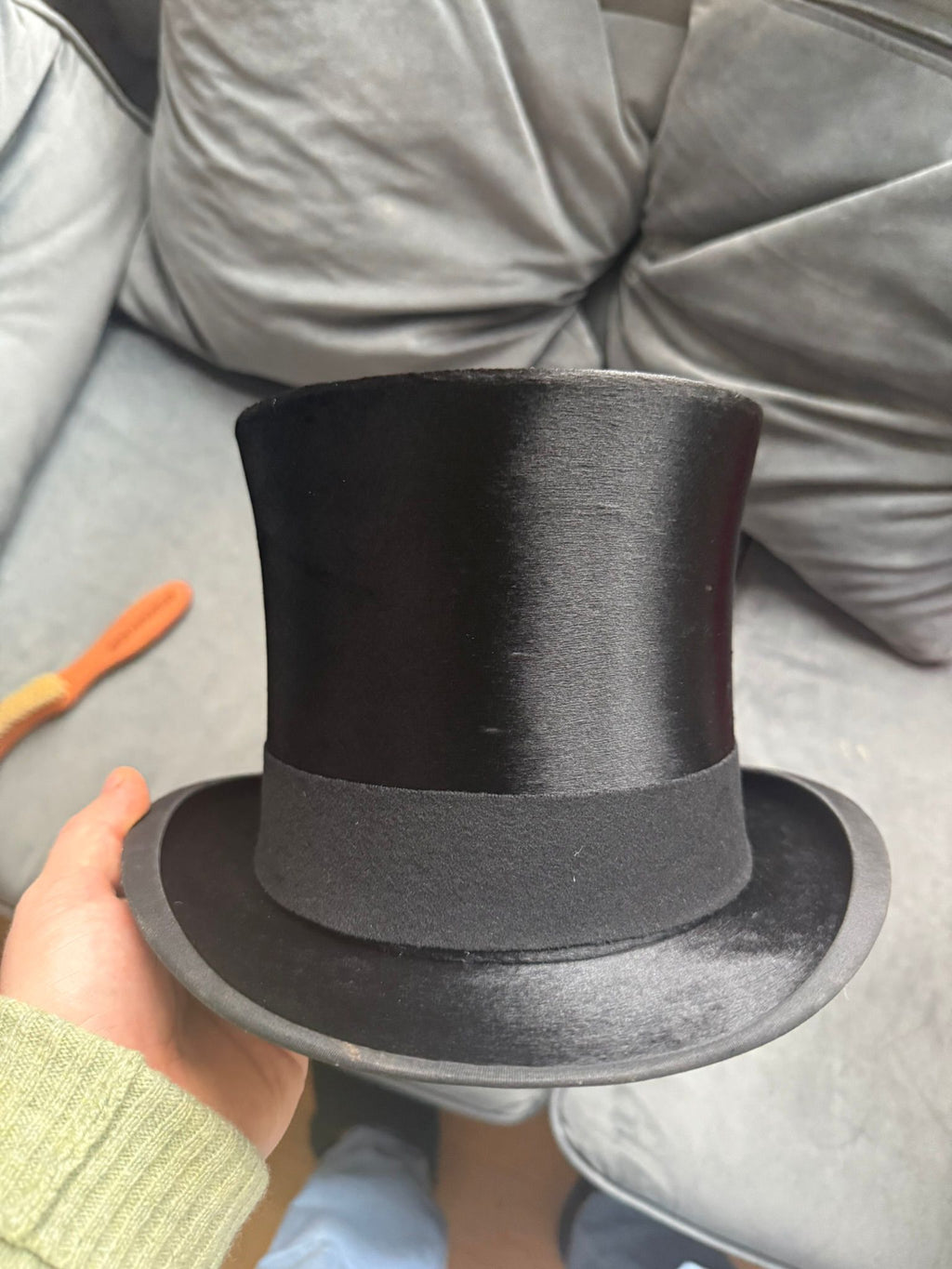 Antique Scott & Co Silk Top Hat with Original Box (57cm)