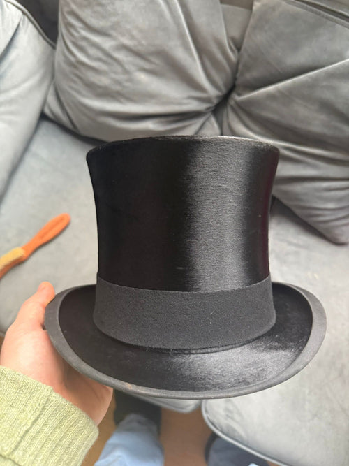 Antique Scott & Co Silk Top Hat with Original Box (57cm)