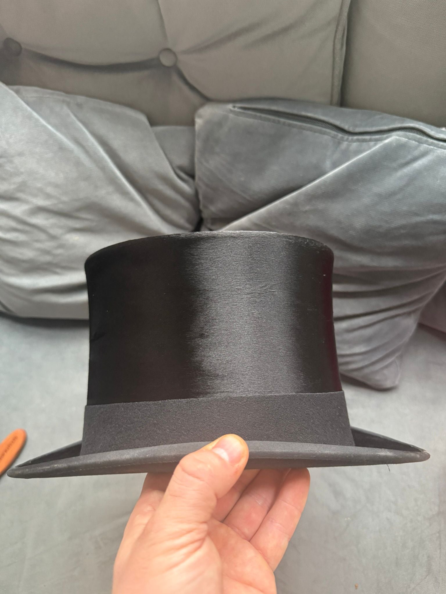 Antique Scott & Co Silk Top Hat with Original Box (57cm)