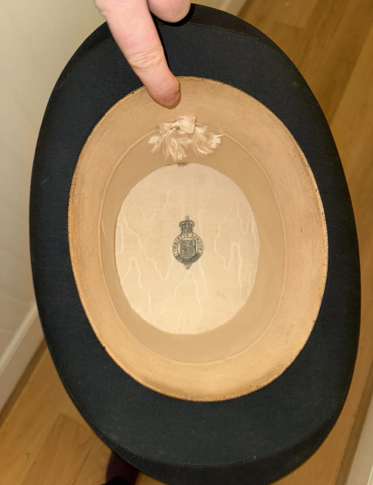 Antique Christy's Silk Top Hat - Size 56.5cm