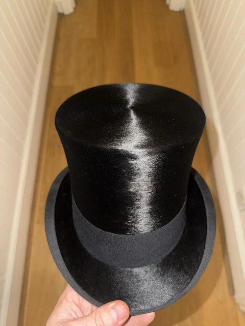 Antique Silk Top Hat - Henry Heath - Size 56cm
