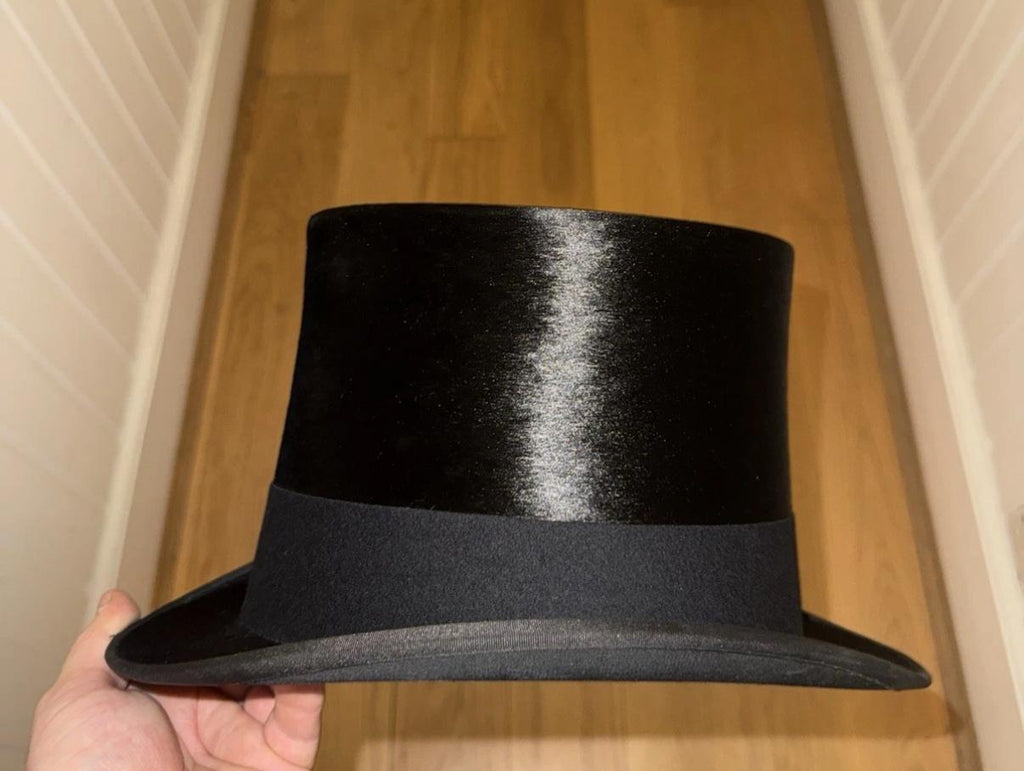 Antique Silk Top Hat - Henry Heath - Size 56cm